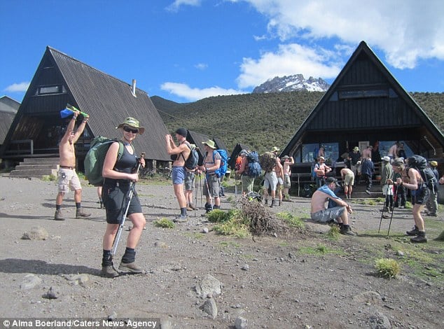 Hardy climbers led by Wim Hof reach Kilimanjaro peak wearing just
