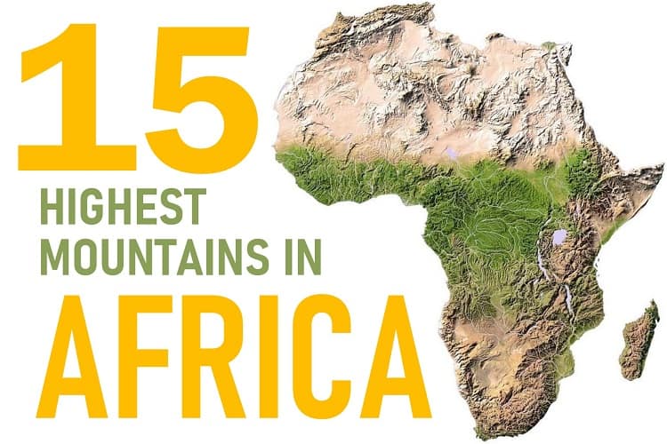 What are 15 Highest Mountains in Africa?