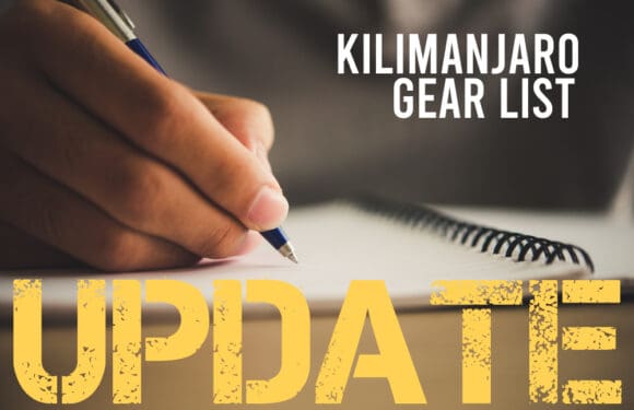 Updates to the Kilimanjaro Gear List