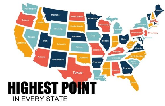 The Highest Point in Every State in the USA